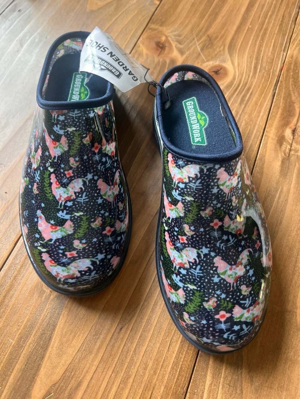 Groundwork Waterproof Chicken Garden Clog Shoes Size 8